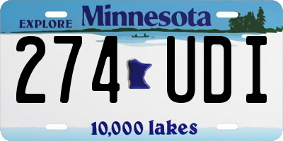 MN license plate 274UDI