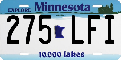 MN license plate 275LFI