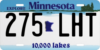 MN license plate 275LHT