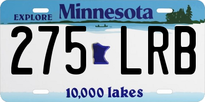MN license plate 275LRB