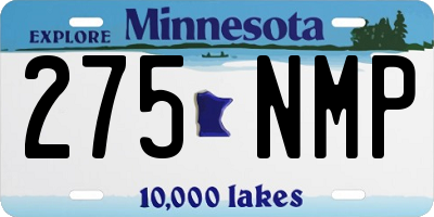 MN license plate 275NMP