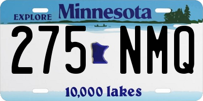 MN license plate 275NMQ