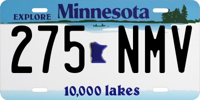 MN license plate 275NMV