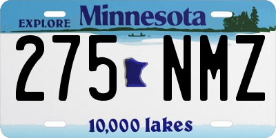 MN license plate 275NMZ
