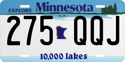MN license plate 275QQJ