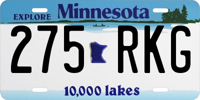 MN license plate 275RKG