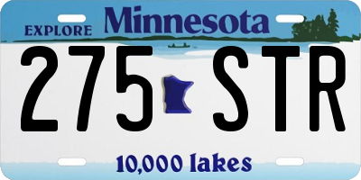 MN license plate 275STR