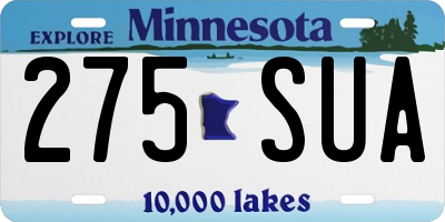 MN license plate 275SUA