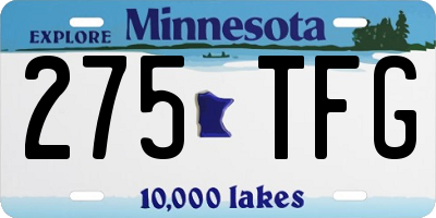 MN license plate 275TFG