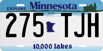 MN license plate 275TJH