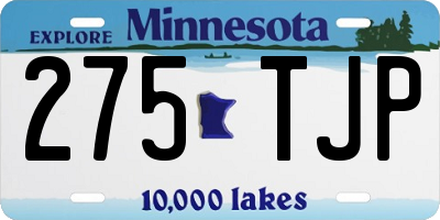 MN license plate 275TJP