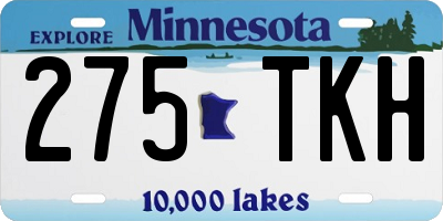 MN license plate 275TKH
