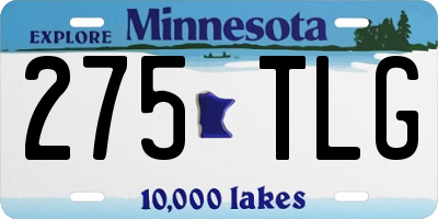 MN license plate 275TLG