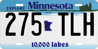 MN license plate 275TLH