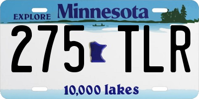 MN license plate 275TLR