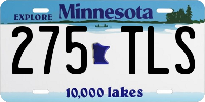 MN license plate 275TLS