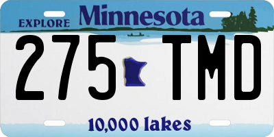 MN license plate 275TMD