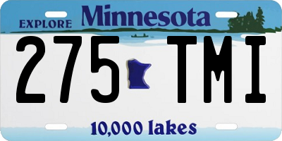 MN license plate 275TMI