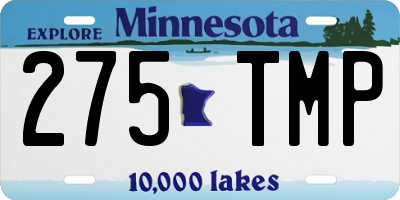 MN license plate 275TMP