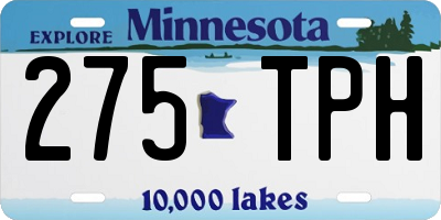 MN license plate 275TPH