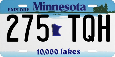 MN license plate 275TQH