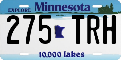 MN license plate 275TRH