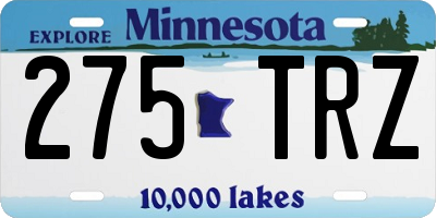 MN license plate 275TRZ