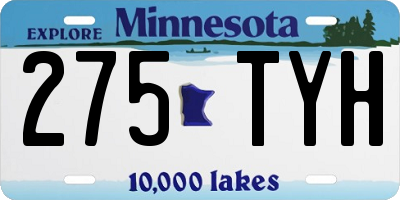 MN license plate 275TYH