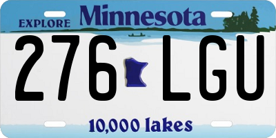 MN license plate 276LGU