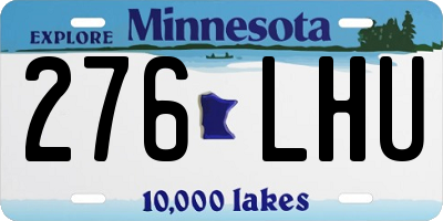 MN license plate 276LHU