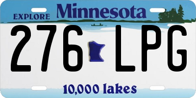 MN license plate 276LPG