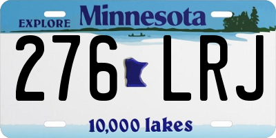 MN license plate 276LRJ