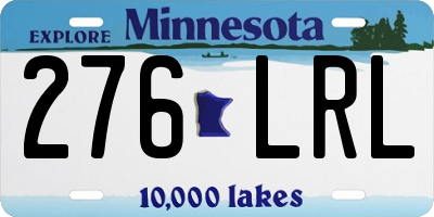 MN license plate 276LRL