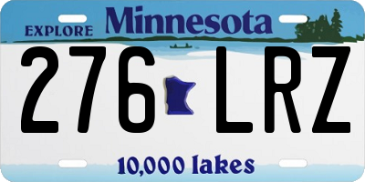 MN license plate 276LRZ