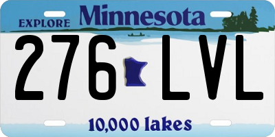 MN license plate 276LVL