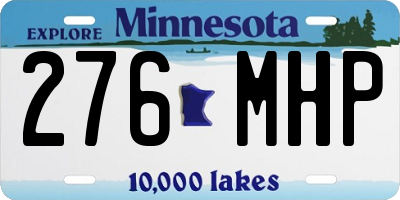 MN license plate 276MHP
