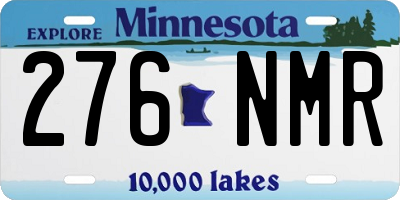 MN license plate 276NMR