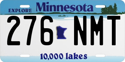 MN license plate 276NMT