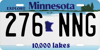 MN license plate 276NNG