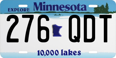 MN license plate 276QDT