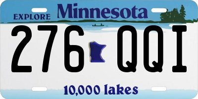 MN license plate 276QQI
