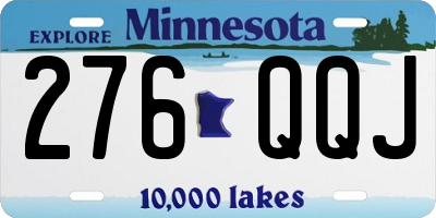 MN license plate 276QQJ