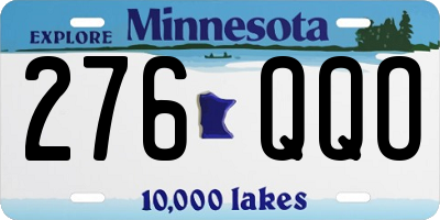 MN license plate 276QQO