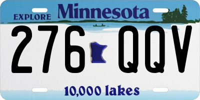 MN license plate 276QQV