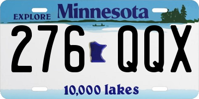 MN license plate 276QQX