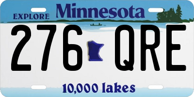 MN license plate 276QRE