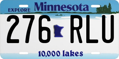 MN license plate 276RLU