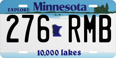 MN license plate 276RMB