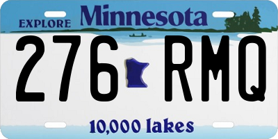 MN license plate 276RMQ