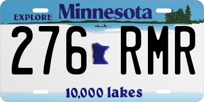 MN license plate 276RMR